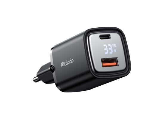 Mcdodo CH-1701 Digital Display 33W USB Type-C Input Fast Charging Adapter (Black)